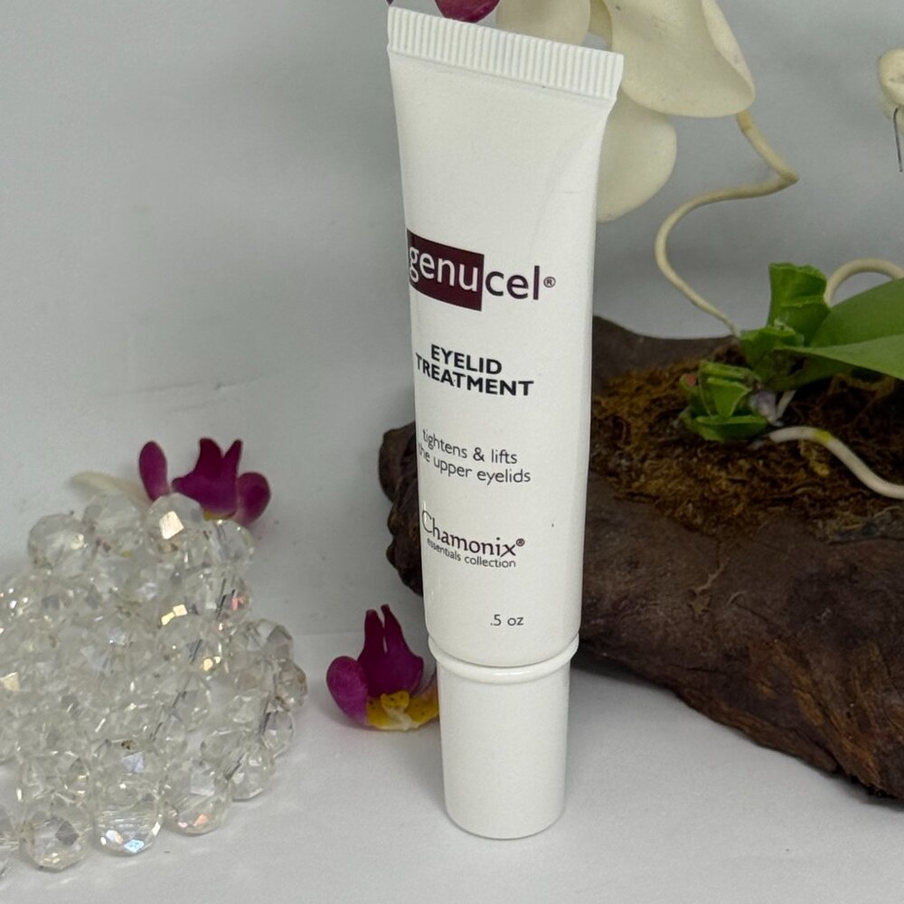 Chamonix Genucel Eyelid Treatment -Tightens Lifts the Upper Eyelids- .5 oz - New
